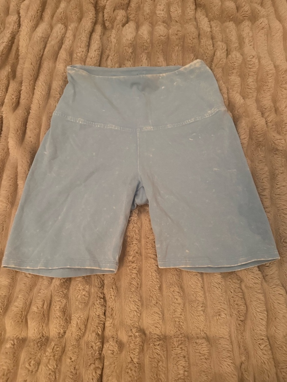 PINK Victoria's Secret Light Blue High-Rise Bike Shorts